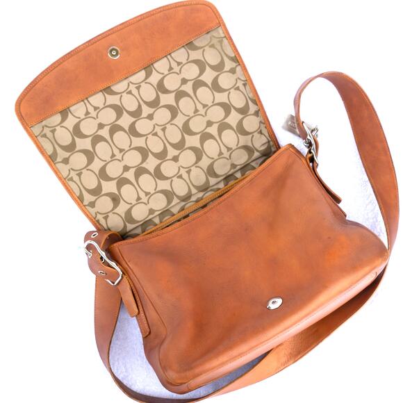 Vintage Y2K COACH Legacy Brown Leather Purse Crossbody Bag Restored 2003 #9332 - Picture 12 of 14